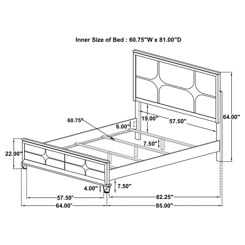 Olivia 4 Pc Bedroom Set