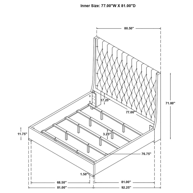 Camille Eastern King Headboard