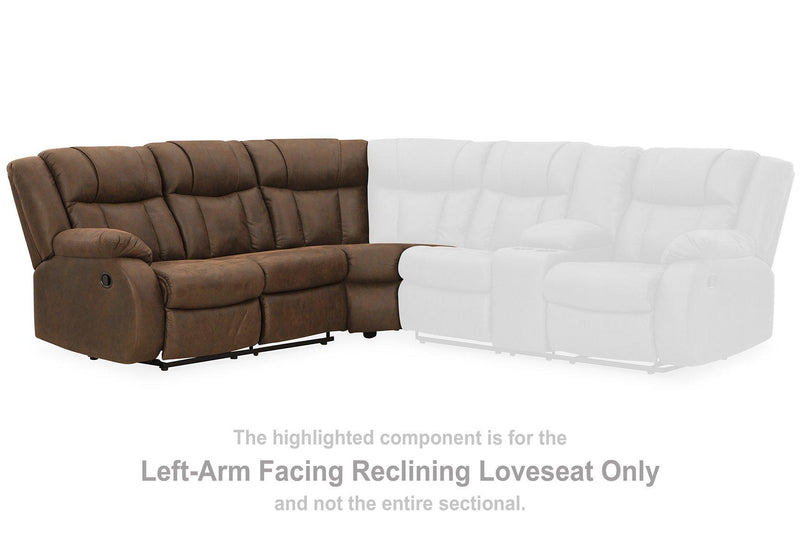 Trail Boys 2-Piece Reclining Sectional