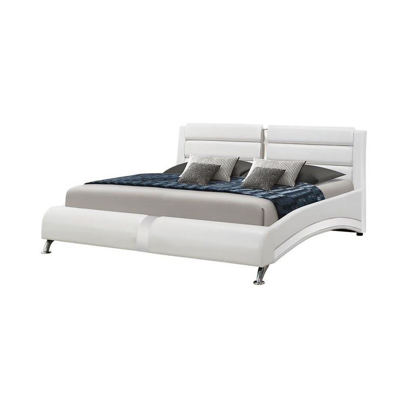 Jeremaine Queen Upholstered Bed White