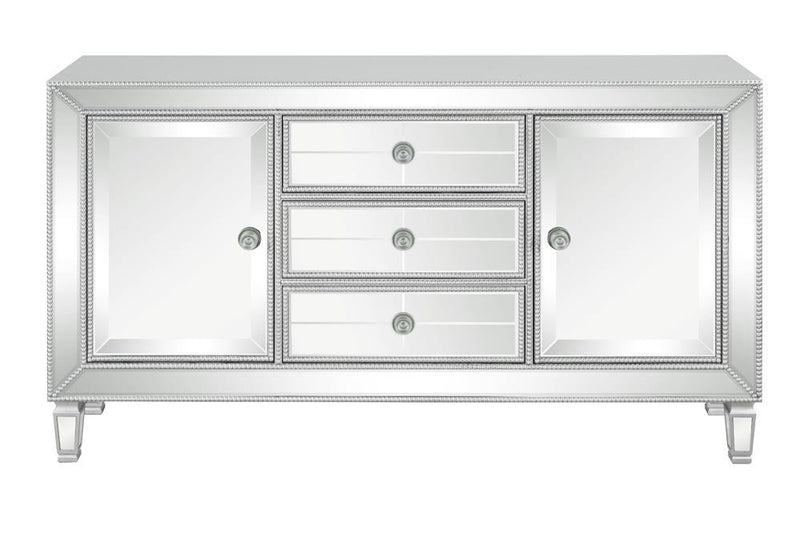 Leticia 3-drawer Accent Cabinet Silver