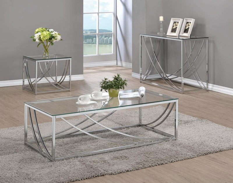 G720498 Contemporary Chrome Side Table